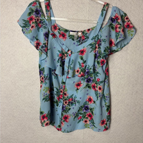 Moa moa Floral Top Size M - Picture 1 of 3
